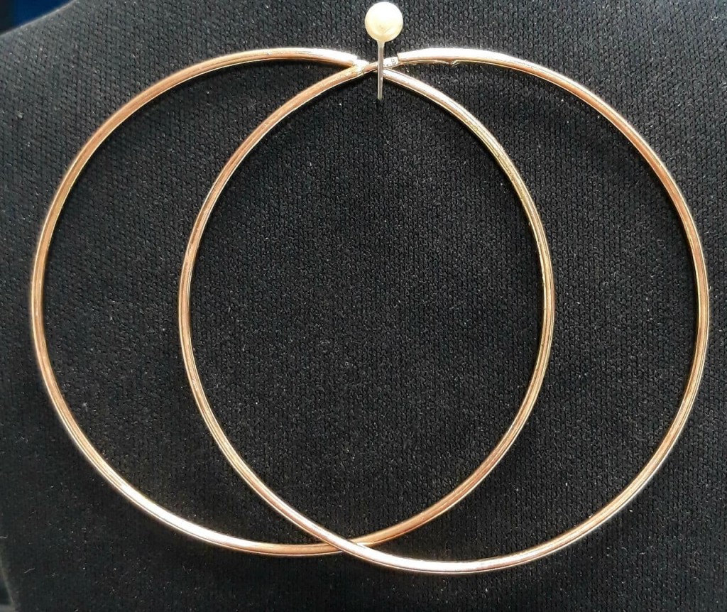Золотые серьги кольца  5,22 гр
