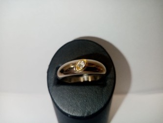 Золотое кольцо с бриллиантами 5,16 гр