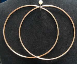 Золотые серьги кольца  5,22 гр